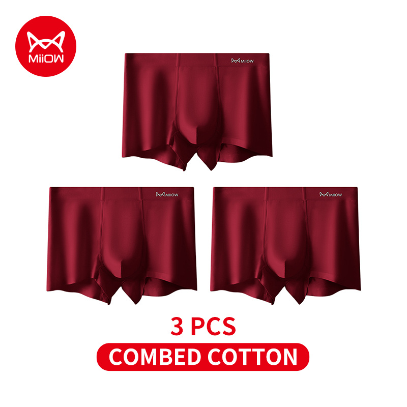 MiiOW 3Pcs Autumn Winter Cotto - đánh giá và giá Boxer Brief Pack Cotton
