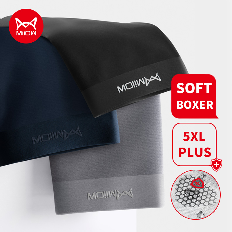 MiiOW 3 Bông Hữu Cơ Nam Quần L - đánh giá và giá Boxer Brief Pack Cotton