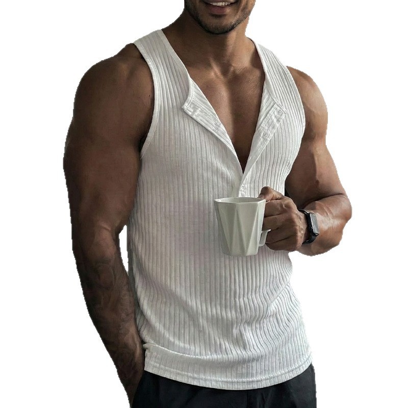 Sporty Tank Top Solid Color Cr - đánh giá và giá Tank Top Ribbed